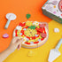 Set, 25 Playset 3-5 Wooden Pizza Toy Pcs Cutting Toys Kitchen Pretend Play Accessories, Pizza for Year Old Boys & Girls