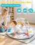 (0-12Mo) 5-Sensory 5 Tummy Montessori Baby Play Gym & Activity Mat for Brain Development | Zones + Toys |Portability