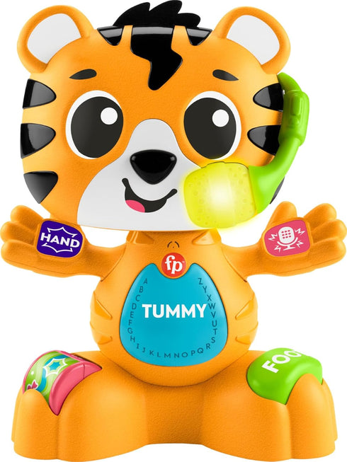 Fisher-Price Baby Learning Toy Link Squad Bop & Groove Tiger with Music & Lights for Ages 9+ Months