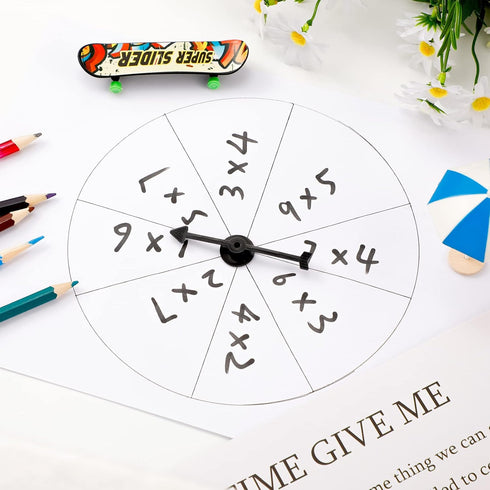 50 Packs Arrow Spinners, 3-Inch Plastic Game Spinner for Board Games, Classroom, and Parties