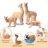 Toymany 8PCS Realistic Alpaca Figurines, Plastic Llama Figures for Christmas Birthday Toy Gift for Kids