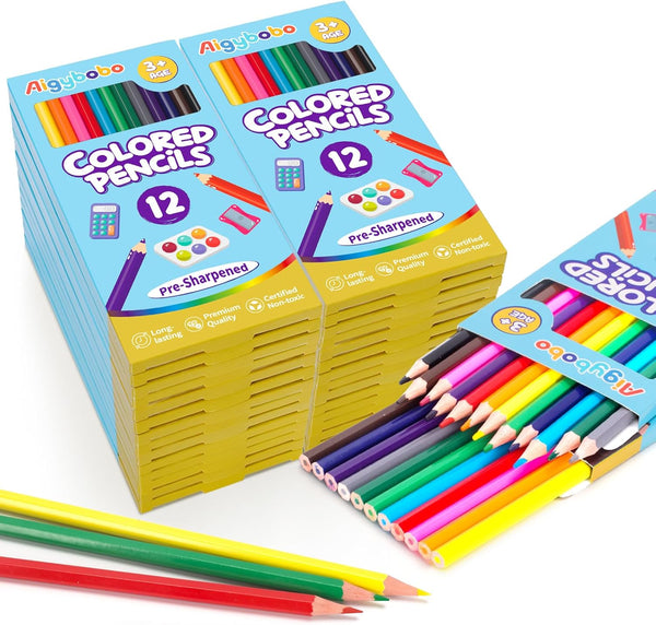 Aigybobo 360 Count Colored Pencils Bulk, 30 Pack Colored Pencils for Kids
