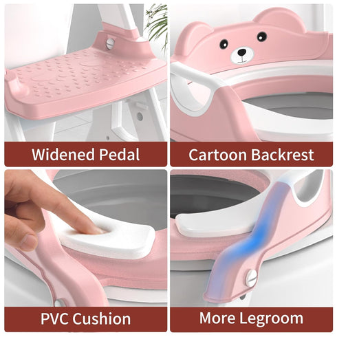 MeuLife 2 1 Potty Training Seat, Upgrade in Potty Training Toilet for Toddler, Toddler Toilet Seat for Boys Girls