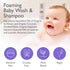 2-in-1 32oz (Pack 1) SoCal Suds & Company Organic Foaming Baby Shampoo & Body Wash - Castile Soap - Gentle Body Soap