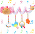 Spiral Car Seat Toy for Babies - Plush Elephant Crib Hanging Toy, Stroller Activity for Girls Over 6 Months (Delicate)