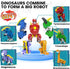 5-in-1 5 8" 6 7 8 9 Wenbeier Robot Dinosaur Toys Transforming Robot Including Dinosaur Action Figures -Build & Combine