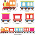1/2 30~40 for Tonies Box Tonies Figures Organizer Storage Shelf Wall Mounted, Colorful Little Five-Train Magnetic