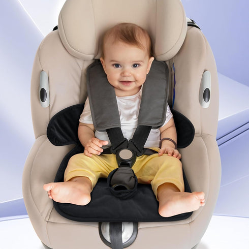 INFANZIA Dry Seat Car Seat Protector, Waterproof Liner for Potty Training Toddlers (Black, 1 Pack)