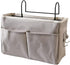 Yosoo Nightstand Hanging Bag, Cotton Linen Storage Pocket with Hook Design for