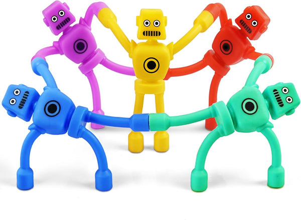 5PC Magnetic Robot Men Travel Toys for Kids Toddlers Boys Fidget Toys