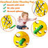 4 Pack Wooden Lacing Toy, Educational Threading Activity Puzzles for Toddlers Kids, Wooden Fruit Threading Set