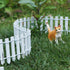 2-Pack 35 Inch Miniature Fairy Garden Fence Decorative Ornament for Dollhouse, 2 inch Height, White
