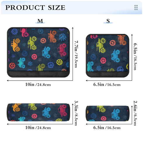 Vdsrup 2 Pack Seat Belt Covers Monster Trucks Car Seat Strap Covers Super Soft Car Seat Neck Cover for Boys Girls