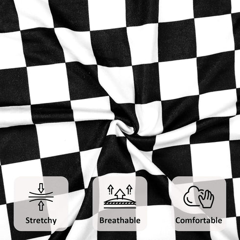 DILIMI Nursing Pillow Cover and Newborn Lounger Cover, Soft Comfortable Slipcover for Baby Girl Boys, Black Checkered