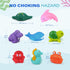 LotFancy Bath Toys for Kids Ages 1-3, Mold Free Ocean Sea Animal Bathtub Toys, 8PCS Soft Baby Bath Toys