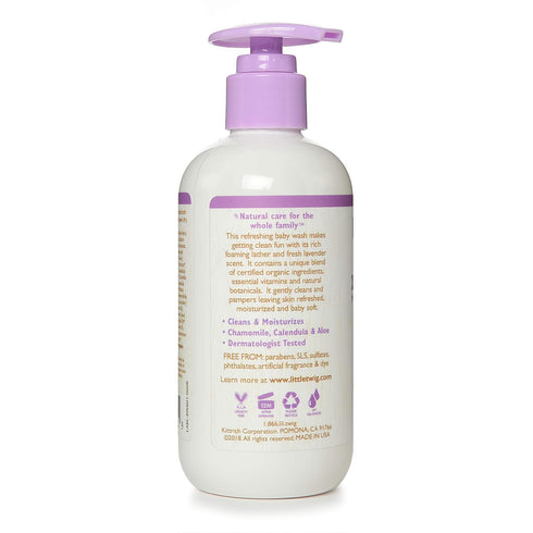 8.5 oz Little Twig Baby Wash, Natural Plant Derived Formula, Lavender, fl