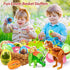 6 Pack OCATO Easter Eggs Filled with Dinosaur Toys Jumbo Deformation Dinosaur Eggs Easters Egg Fillers Plastic Surprise