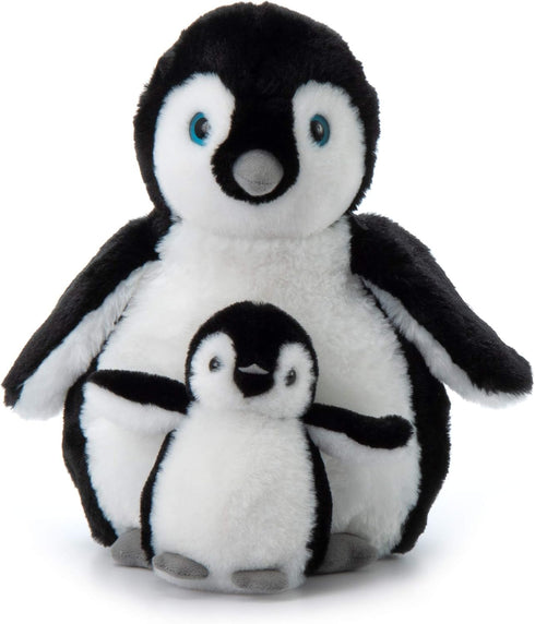 The Petting Zoo Softee Penguin Stuffed Animals, Mom and Baby, 12 inches, Gifts for Kids