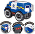 Liberty Imports Friction Powered Police Monster Truck Toy - Light & Sound Effects, Model Vehicle for Kids