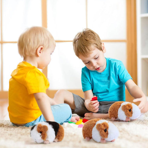 24 Pcs Guinea Pig Stuffed Animal Bulk Plush Dolls with Chain for Kids Party Favors