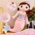23.6in Mermaid Stuffed Animal Plush, Cute Soft Pink Hugging Mermaid Plushies Pillow Toys Kawaii Birthday Gift