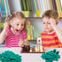 Coopay 300 Pieces Plastic Learning Counters Disks for Math Practice and Poker Chips Game Tokens, 1 Inch (Green Style 1)