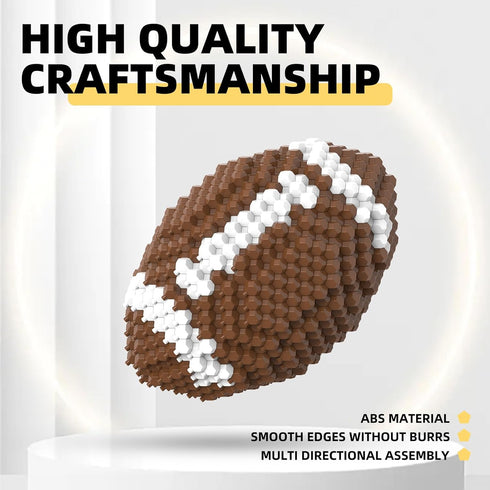 Set, 3D 14 15 16 (399 KADELE Football Block Adults challenging STEM Block Decoration, Miniature Educational Toys