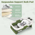 0-24 Collapsible Baby Bathtub for Newborn to Toddler, Portable Baby Bath Tub with Floating Cushion and Thermometer