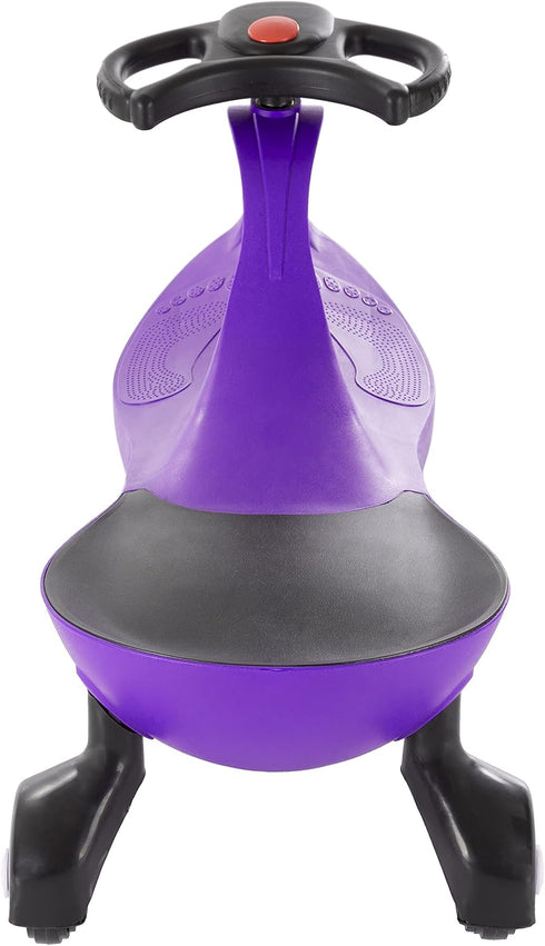 Wiggle Car Ride on Toy - No Batteries, Gears, or Pedals, Outdoor Ride Ons for Kids 3 Years and Up by Lil' Rider (Purple)