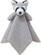 Baby Gray Raccoon Soft Stuffed Animal Security Blanket, Plush Lovey Blanket, Baby Shower Gift, 14"