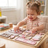 1-3 17-Inch 1 2 3 KALOTOYS Large Montessori Busy Board for Baby & Toddlers Wooden Sensory Activity Board Fine Motor