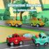 IOMDRWU 1-3, 6-9-12-18 1st 1-2 Inertial Push and Go Cartoon Car Toys for Toddlers Friction Powered Race Vehicles