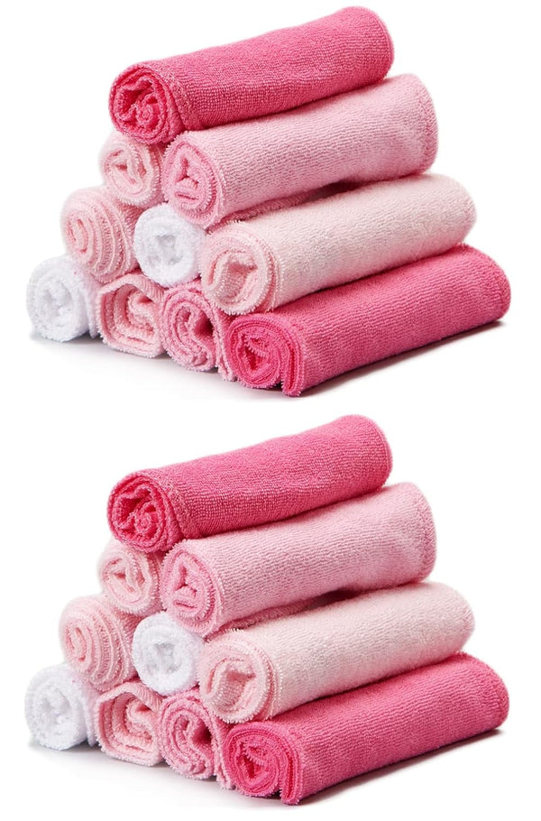 Spasilk Washcloth Wipes Set for Newborn Boys and Girls, Soft Terry Washcloth