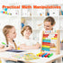 5-7 Counters Counting 3-5 6-8 4 1-100 Wooden Abacus for Kids Math Games for Kids Abacus Homeschool Toys for Boys Girls