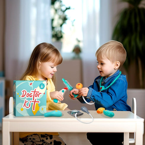 Doctor Kit for Toddlers 3-5 - Preschool Pretend Play Medical Kit with Stethoscope