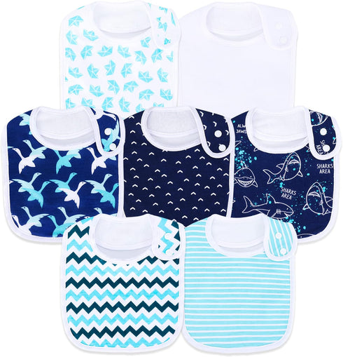 Baby Bibs – Soft and Absorbent Organic Cotton Bandana Drool Bibs Set for Boys and Girls (0-36 Months)