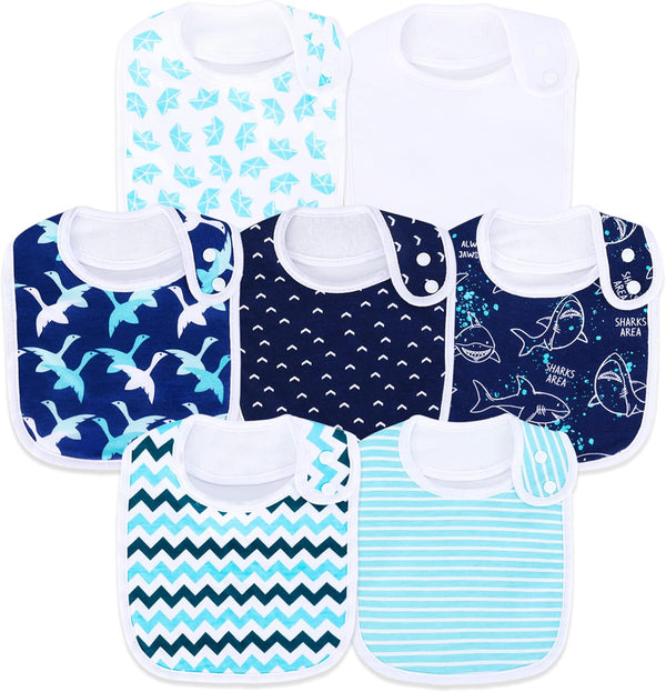 Baby Bibs – Soft and Absorbent Organic Cotton Bandana Drool Bibs Set for Boys and Girls (0-36 Months)