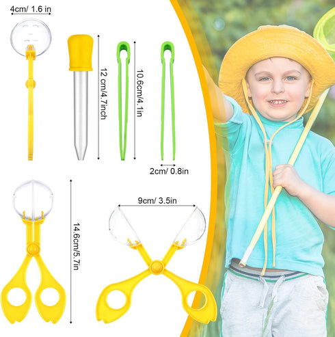 18 Pieces Fine Motor Skill Toys, 6 Handy Scoopers, 6 Jumbo Tweezers, 6 Rubber Tipped Droppers for Science Learning