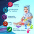 Suction Toy Toddler Bath Toys, 18PCS Sensory Fidget Toys for Kids, No Hole Bath Toy Gift