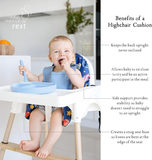 Nibble and Rest Highchair Insert Cover, Compatible for IKEA Antilop Highchair, High Chair Accessories Stain-Proof