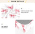 CZXW 52" 28" Pink Bows Ribbons Crib Sheets Fitted x Natural Cotton Soft & Breathable for Baby Crib Mattress