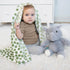 Set, The Peanutshell Blanket Gift Ellie Plush Elephant Stuffed Animal Toy for Boys, Girls, Cute Elephant Plushies