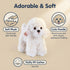 12" CU-MATE Plush Poodle Dog Toys, Simulation-Realistic & Lifelike Soft Stuffed Animal Dog, Handmade Stuffed Dog Toys