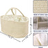 Large Baby Diaper Caddy Organizer for Girl Boy, Portable Storage Bin Basket for Changing Table Car Travel Baby Shower