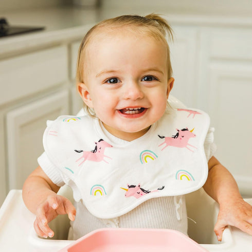 360 Tiny Twinkle Roundabout Drool Bibs - Rotating Waterproof and Absorbent Teething Baby Bibs