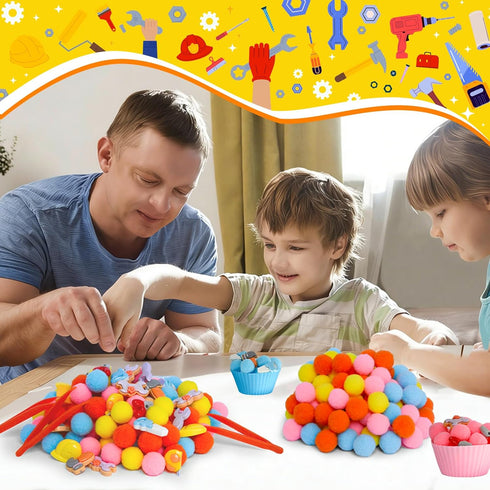 167pcs Hammer Tool Sensory Bin Filler Fine Motor Toys Kids Tool Box Sensory Bin Items Tape Measure Toy Drill Pliers