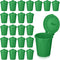 Zubebe 24 Pcs Green Mini Trash Can Mini Toy Garbage Can Small