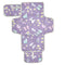 Portable Changing Pad for Baby - Butterfly Purple Waterproof Diaper Changing Mat