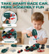 Set 3 4 5 3+ Lehoo Castle Kids Tool with Electric Drill & Take Apart Race Car, Construction Toys for Boys Year Old
