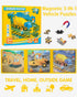 3-5, 3 1 4-6, 3 4 5 6 Magnetic Puzzles for Toddlers in Travel Puzzles for Kids Ages Excavator Truck Jigsaw Puzzle Book